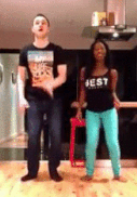 bellahugo:  mixedpassion-me:   Adanna &amp; David  So funny :D  it makes me so