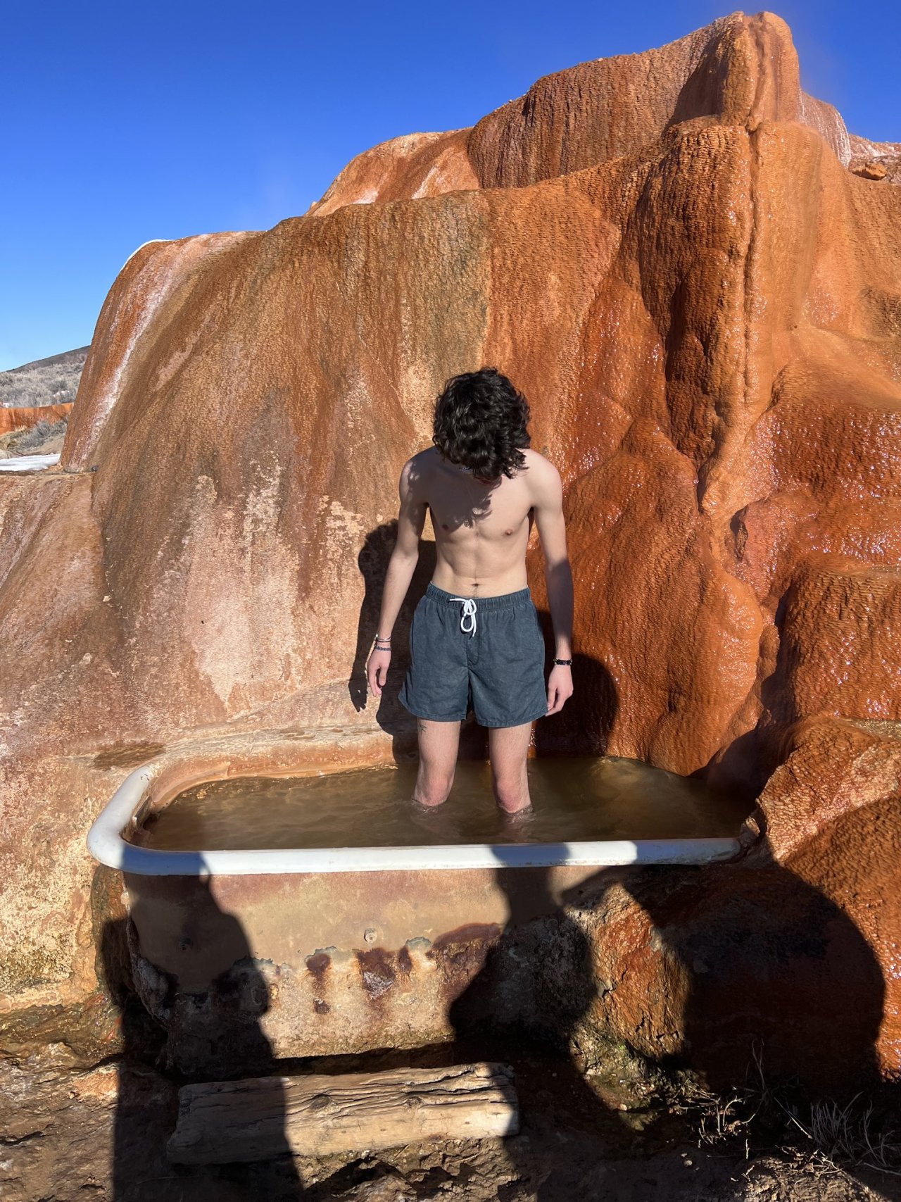 Joshua Rush enjoyed the Mystic Hot Springs in Utah today. #Andi Mack#Joshua Rush