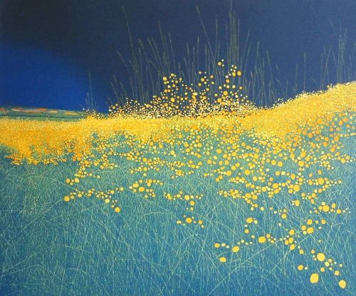 lilacsinthedooryard:Phil Greenwood (Wales, b 1943Hawksfoot 1973etching and aquatint