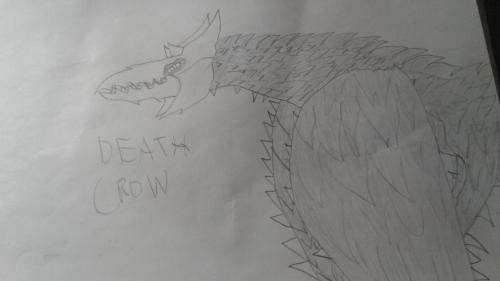 DEATH CROW, An Avian Kaiju Made Originally To Combat The Amount Of Holy Forces Ailing An Undead Overlord