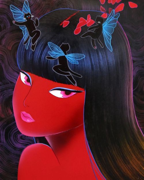 Jang Koal.Delightfully exceptional paintings by Korean pop surrealist Jang Koal.Koal creates he