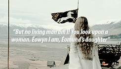 remusjohnslupin: make me choose ↳ blacksmithgendry asked: arya stark or éowyn