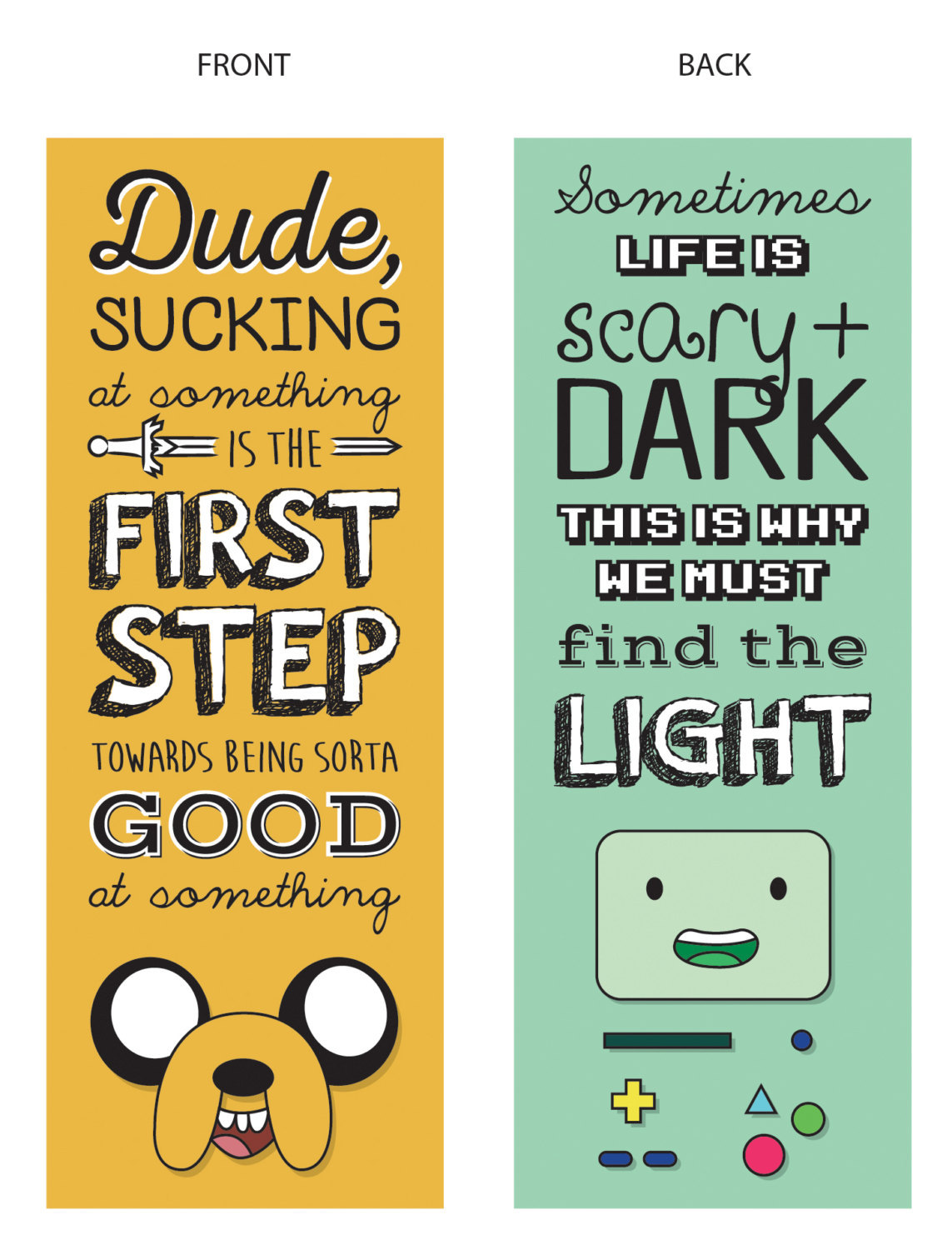 Im A Fuckin Walking Paradox Adventure Time Quote Bookmark Jake Bmo