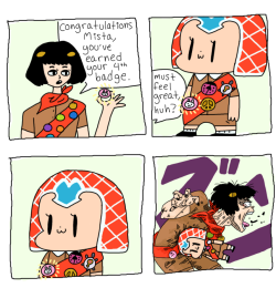 frizas:  boy scouts au where buccellati doesn’t