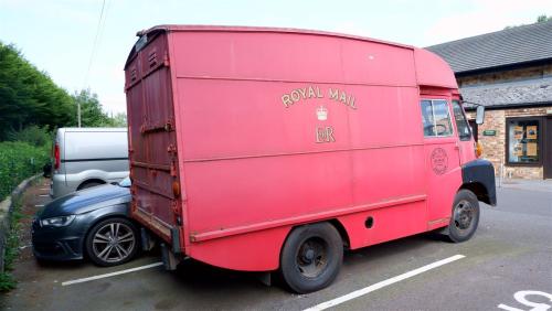 Vintage Royal Mail Van.Going by the number plate I reckon this if from 1968/9.
