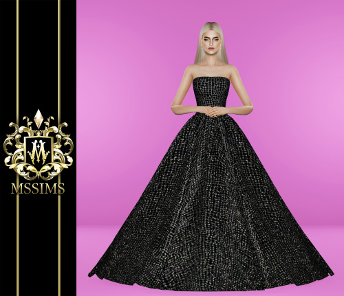 CHRISTIAN SIRIANO FALL 2020 GOWN LOOK 2 FOR THE SIMS 4ACCESS TO EXCLUSIVE CC ON MSSIMS4 PATREONDOWNL