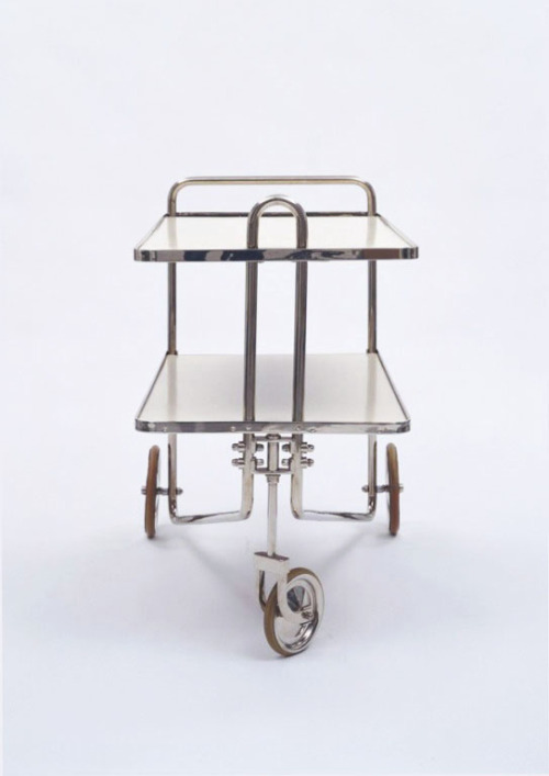 Marcel Breuer, Tee Cart, modell B54, 1928. Made by Thonet. Via MoMA