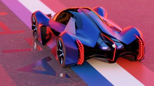 Alpine A4810 Hypercar Study by IED Students