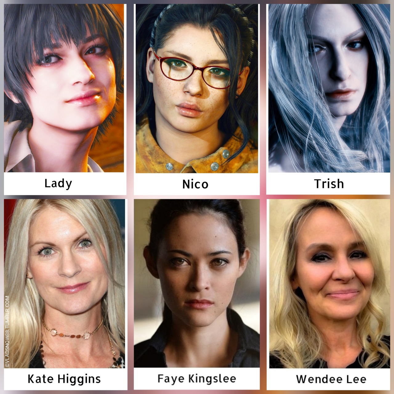 My arts and other stuff — Characters & Voice Actors – Devil May Cry 5