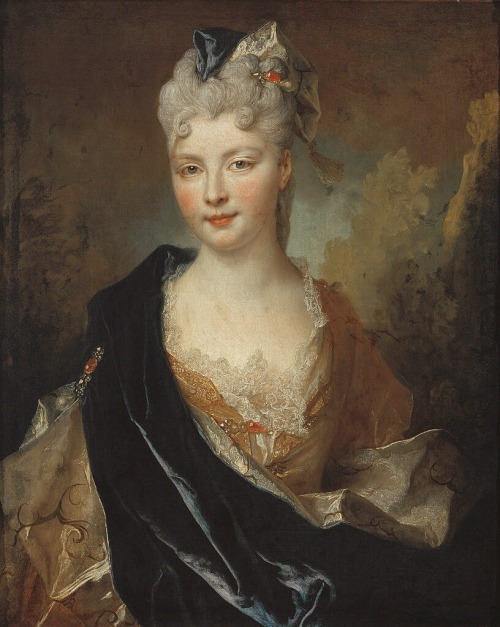 cimmerianweathers: Portrait of a Young Lady, by Nicolas de Largillière, 1714. Oil on canvas.