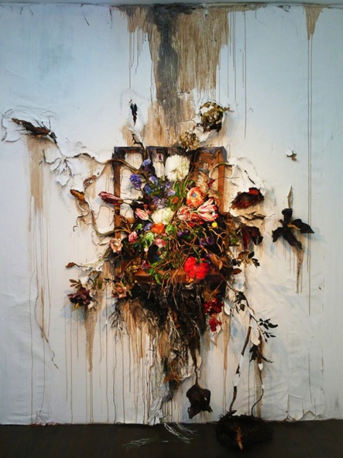 timothydelaghetto:  turnerejg:  fleshbeing:  veralynn23 Valerie Hegarty Famous paintings come to life in 3D sculptures of nature’s destructive tendencies.  Wow I really like this  Wow 