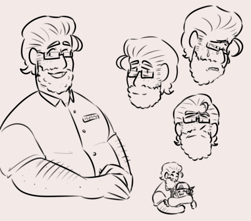 School’s and life’s a bitch, so the best way to cope is to draw chonky pizzeria dads The lovely Henr