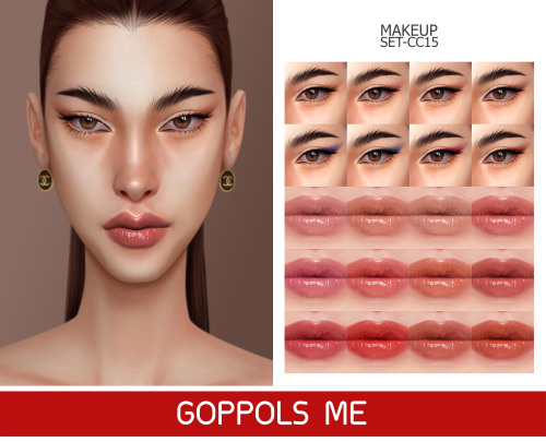 GPME-GOLD MAKEUP SET CC15 - Foxy Eyes MakeupDownloadHQ mod compatibleAccess to Exclusive GOPPOLSME P