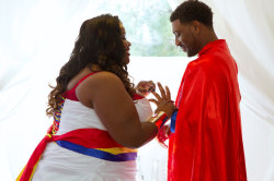 Superheroesincolor:  Reinesha And Devan’s Superhero Wedding  “My Husband Devan