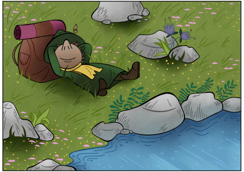 Snufkin Sleeping By The River. The Wind Will Turn Cold Soon So Enjoy These Warm Afternoons.