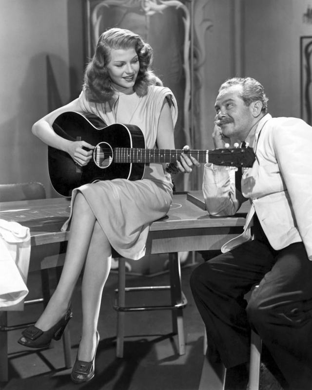 Rita Hayworth and Steven Geray in Gilda (1946)