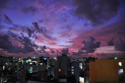 purple sky