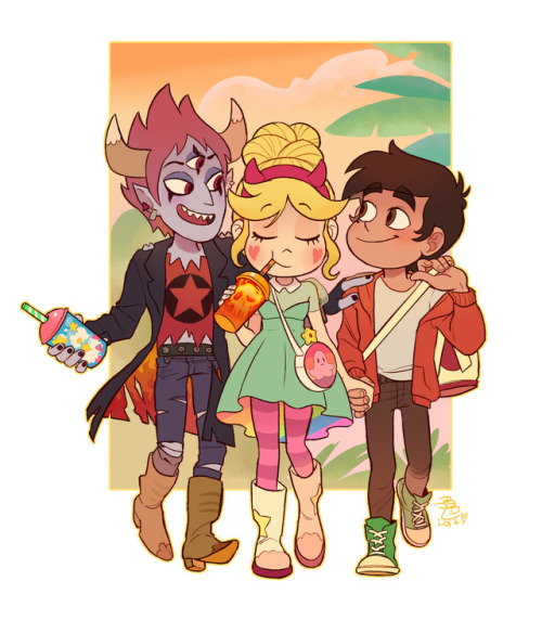 goingdownmycase:my OT3 in colors \o/ Cuties hanging out~