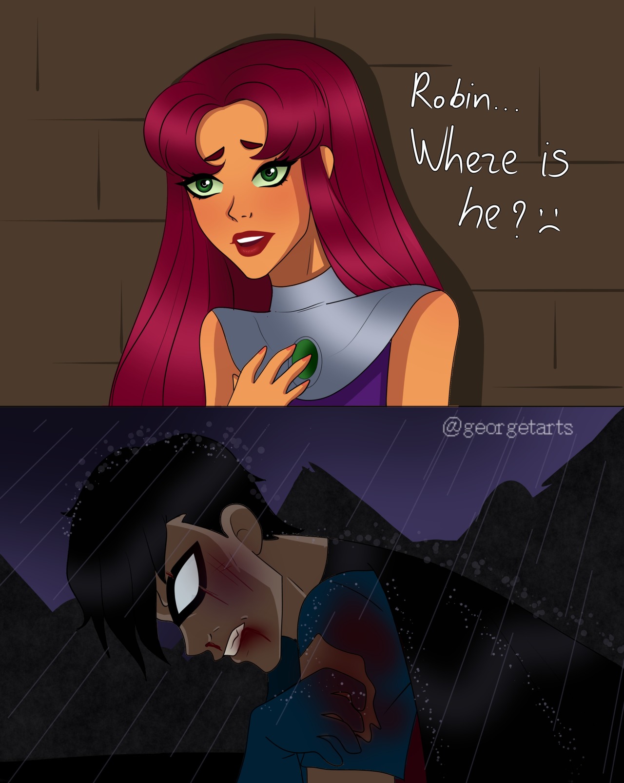 Fanfic robin x starfire A Starfire