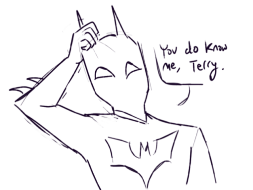 quick comic for the Catwoman!Terry au of mine. This is about a year(?) or so after they both put on 