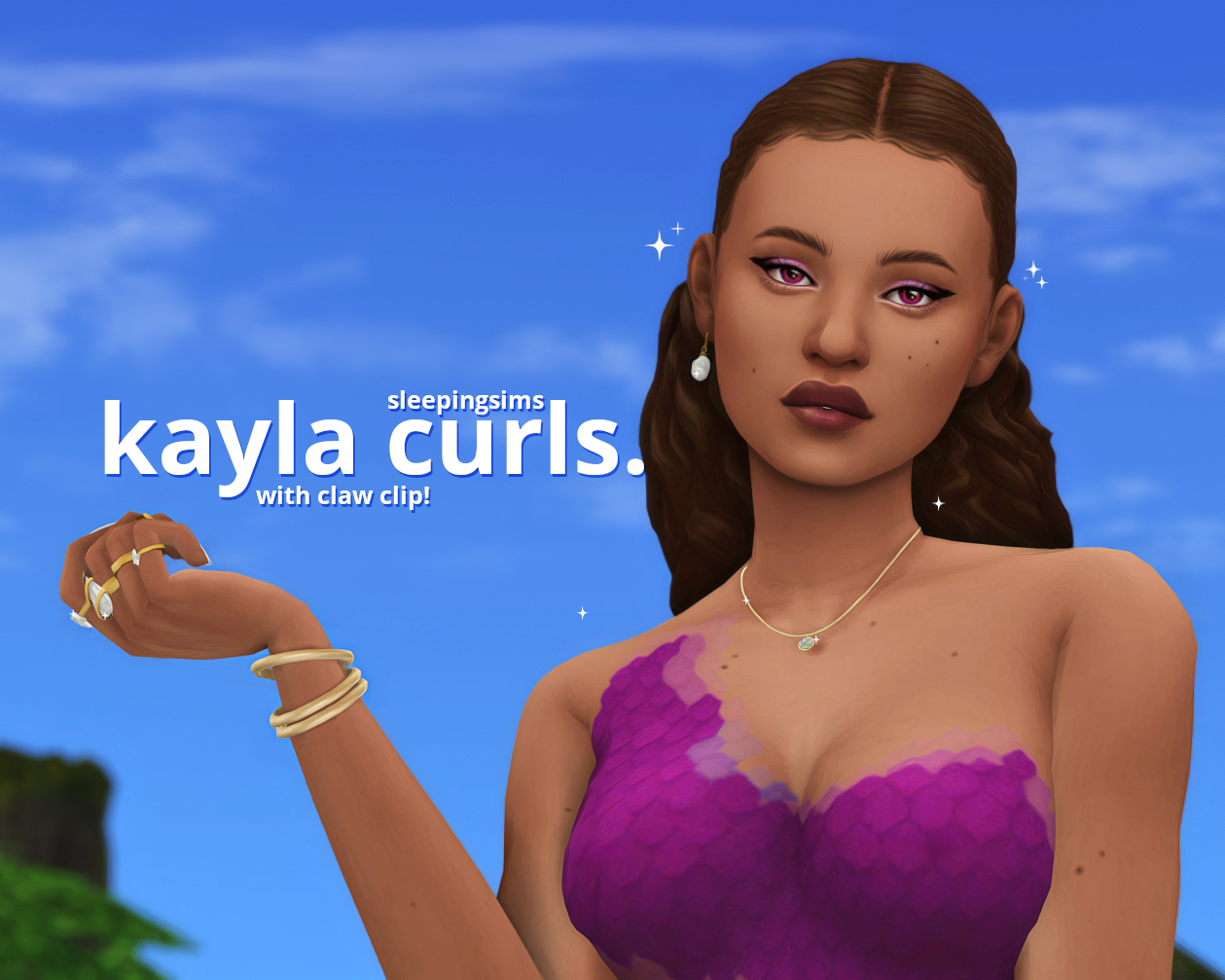 Image of Kayla Claw Clip hairstyle by sleepingsims