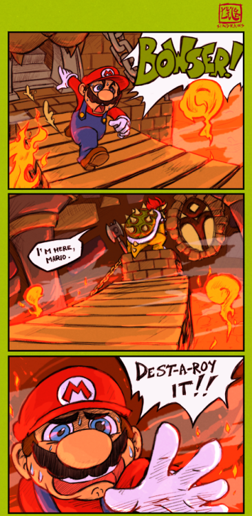 sindraws:The new Super Mario Bros game looks great guys, now excuse me while I resurrect a dead meme
