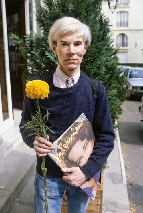 twixnmix:  Andy Warhol photographed by Steve Wood at the Hôtel Royal Barrière in Deauvi