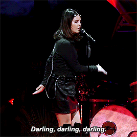 dailylarina:  Lana performing Cherry at Well Fargo Center in Philadelphia, USA. //