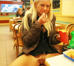 righthand482:  FRENCH-FRIES  OR  HOT  PUSSY? SHE  TRADED  HER  PANTIES  FOR  A  FREE  RIDE 
