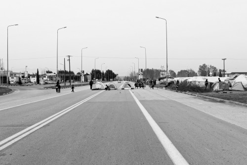 BLOCKADE02.04.2016 camp at eko gas station near polikastro /greece. when i arrived there around 16 o