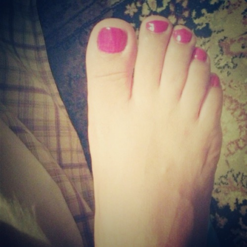 My painted toes