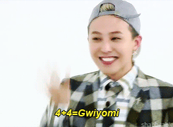 shabbitable:  Jiyong’s version of Gwiyomi[x] 