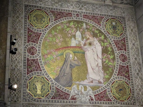 A selection of mosaics at Sacré-Cœur Basilica in ParisPhotographed (despite lighti