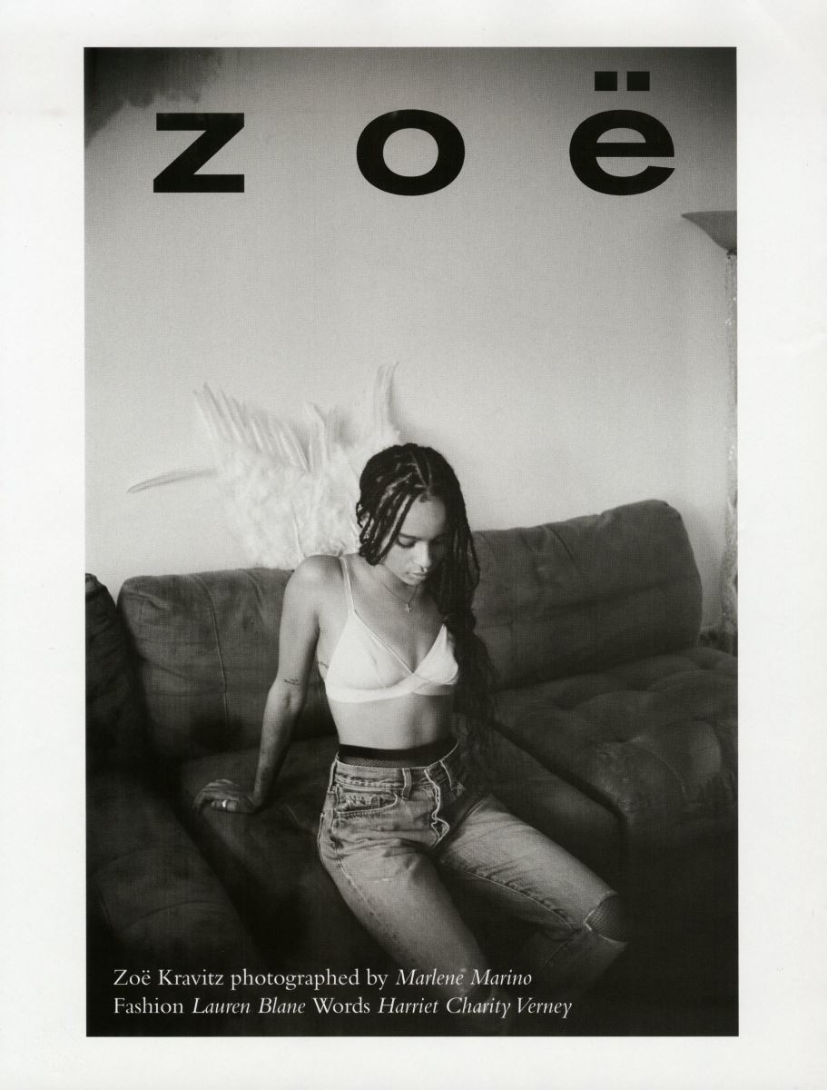 womenmanagement:    Zoe Kravitz for Wonderland Magazine, F/W 2015Photography: Marlene