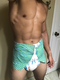 diaperedlittleme:Big diapers for a little