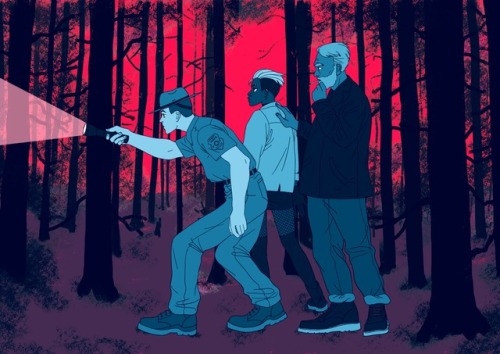 maxmakes: maxmakes: Monsters in the woods THIS. IS. REAL. YA’LL. [image: an illustration of Au