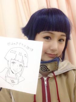 naruto-stage:  takahashi saki as hyuuga hinatasources: 1 2 3