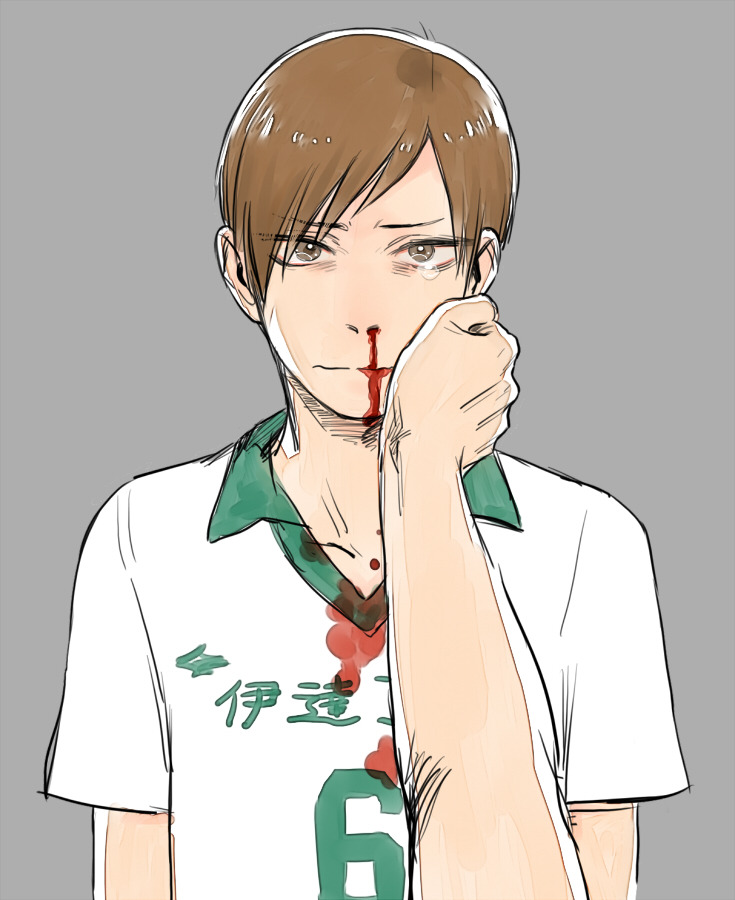 haikyuu-blog:  鼻血だばだば by 松尾酢好き Nosebleed - Part 2: Rival schools