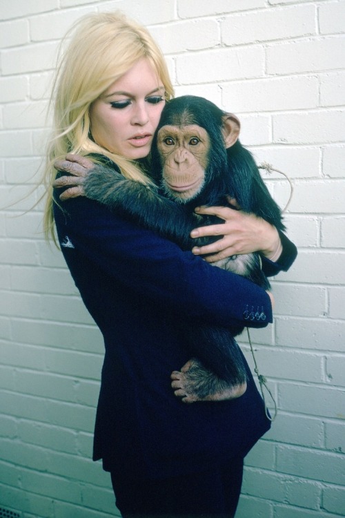 Brigitte Bardot, and friend.