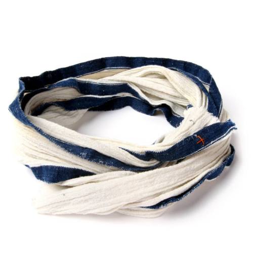 ruggedneversmooth:I+W indigo selvedge scarf 