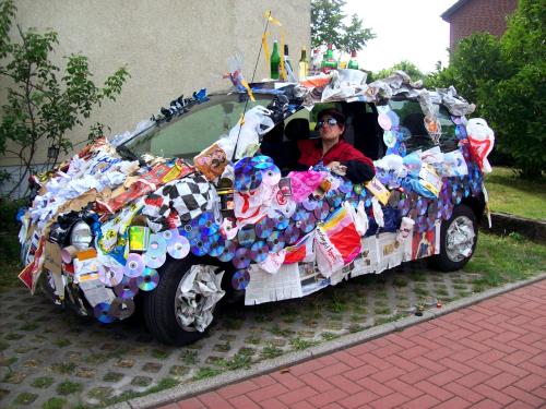 Item 39: You car has taken a sudden affinity to trash. Oblige its indulgences. Decorate its entire e