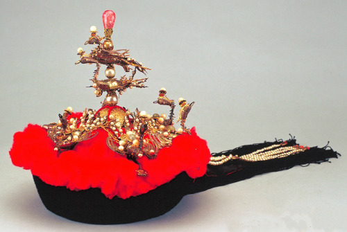 Fèng guān凤冠(Phoenix Crown) of Chinese empresses, Qing dynasty and Ming dynasty, collected in the For