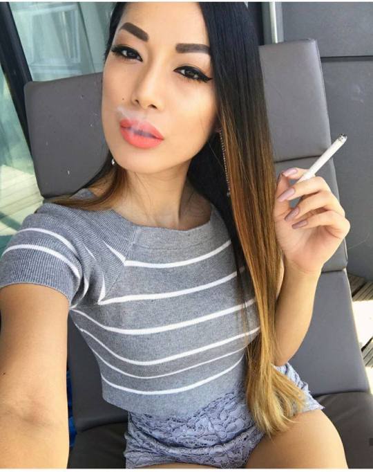 Classy Smoking Fetish Photo