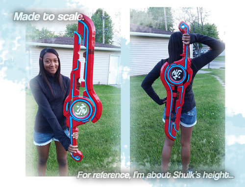 clarissadixonsart:  That’s right! I’m taking monado commissions! I’m offering two different types: Switchable and solid. Each are made of foam, primed, painted, and sealed. The inner circular piece is made of clear plexiglass. It comes blank, but