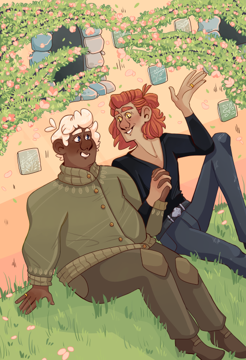 kerkusa:Cottage GardenThe exclusivity period for the Ace Omens Zine @aceomenszine , so I can share t