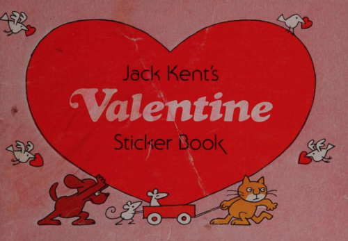 carebear-mommy:Sticker Sheet from Jack Kent’s Valentine Sticker Book (1982)