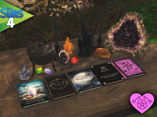 Witchy Books - Set 10Another set of books for your witchy Sims.Sims 4. Spa Day requiredThese are DEB