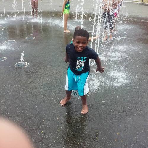 Thats a Wild Ari!!#splashpad #baltimore #waterfun