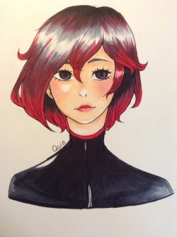 kingquinny:  Ruby copic art! I still need to practice a lot but I’m proud of this one (x)If you want to watch me coloring it check out my youtube! (x)commissions: (x)