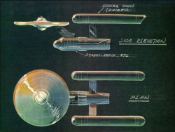 retrofuturenaut:  Original Enterprise drawing. 1965 THERE SHE IS! 